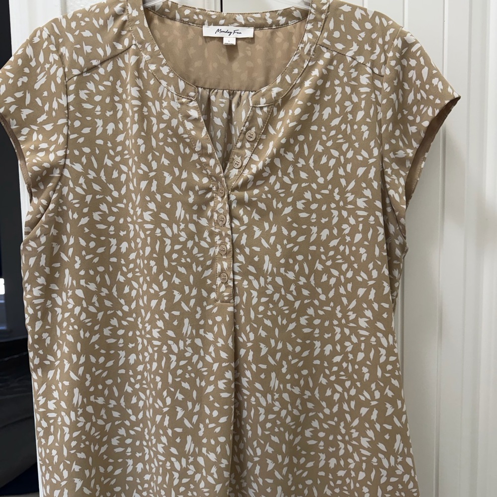 Women’s large Monday fun blouse